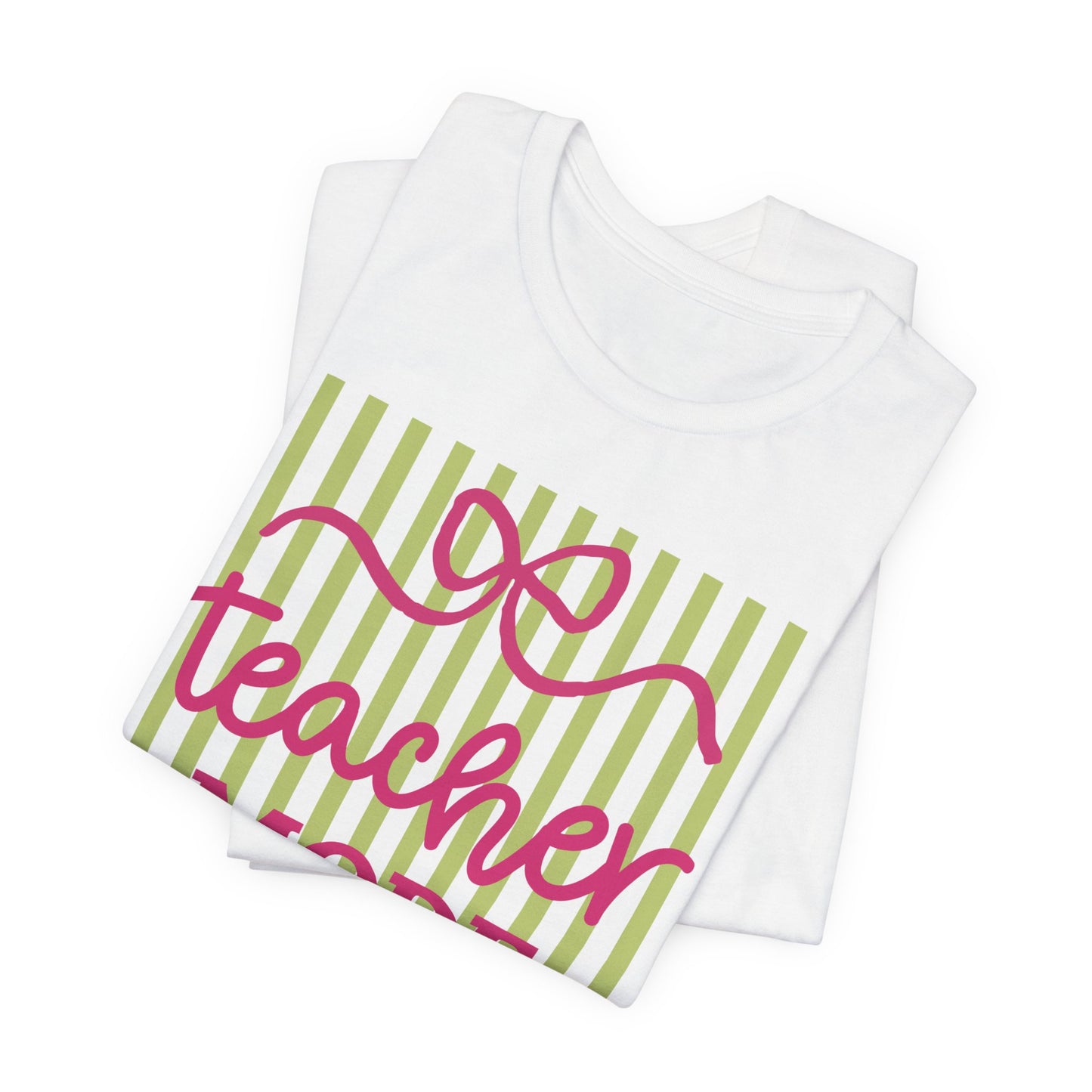 "Teacher Mode Off" Striped Teacher T-shirt