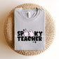 "Spooky Teacher" Block Letter Halloween Teacher T-shirt