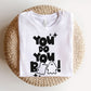 "You Do You Boo" Block Letter Halloween Teacher T-shirt