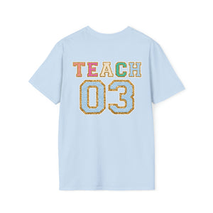 "Varsity Teach Third Grade" Teacher T-shirt
