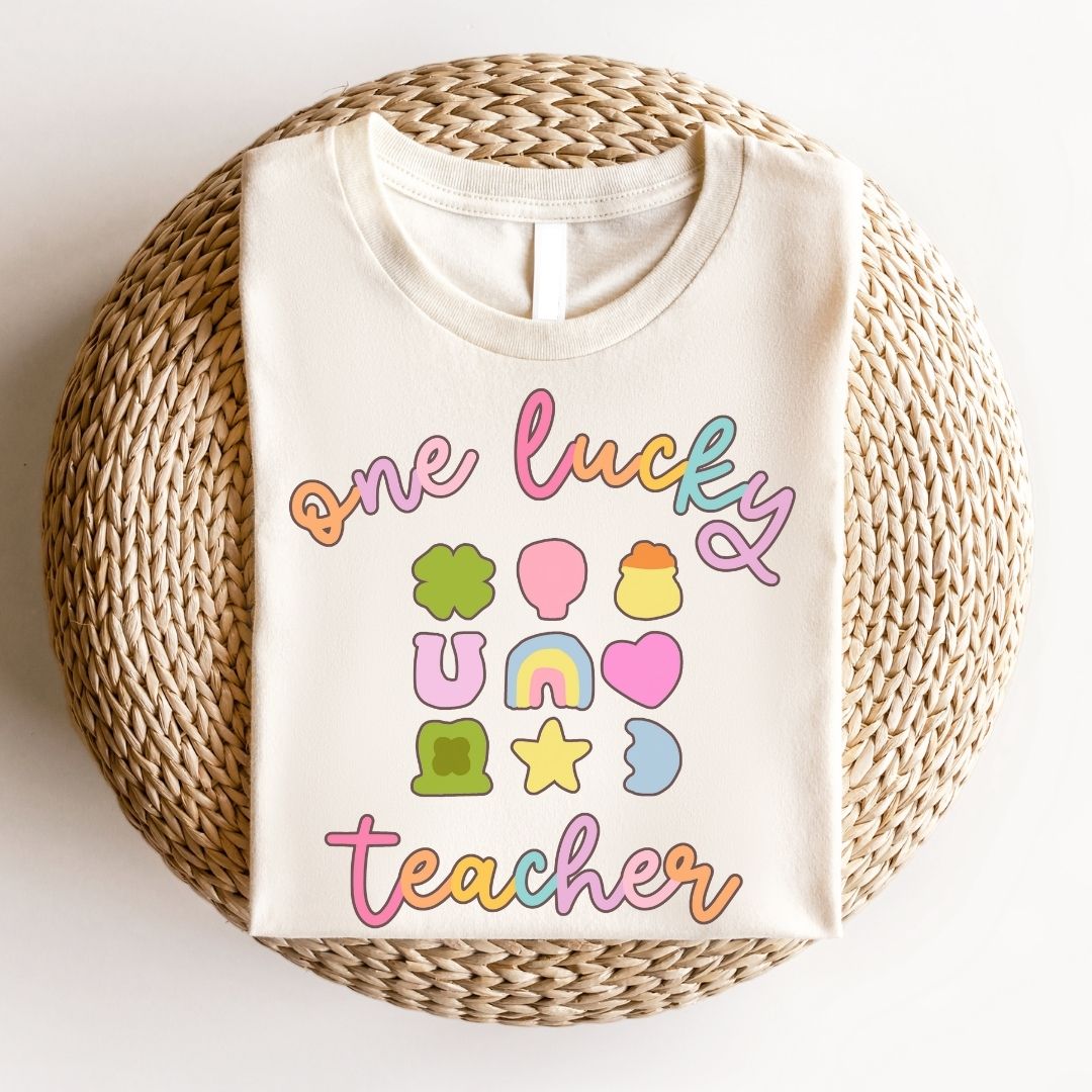 "One Lucky Teacher" St. Patrick's Day Teacher T-shirt