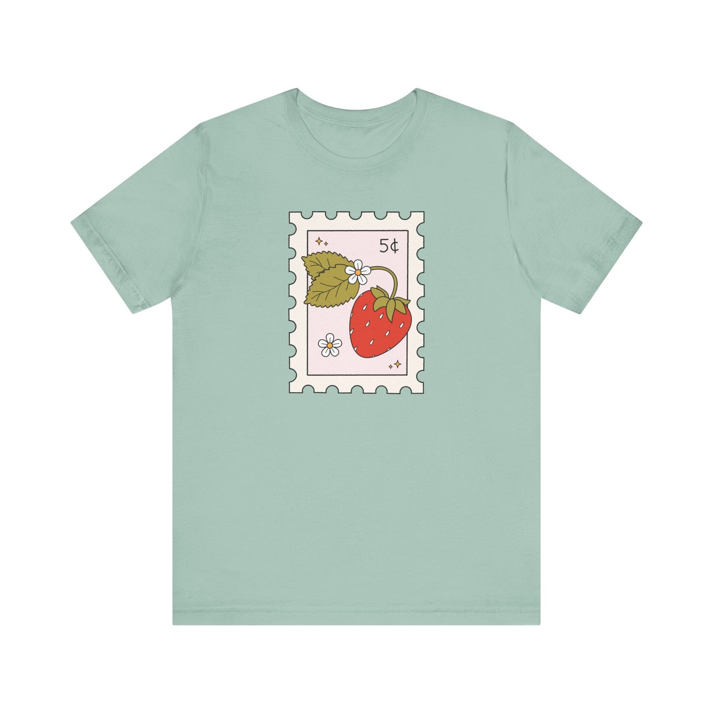 "Strawberry Stamp" Teacher T-shirt