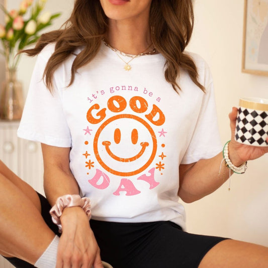"It's Gonna Be A Good Day" Distressed Teacher T-shirt