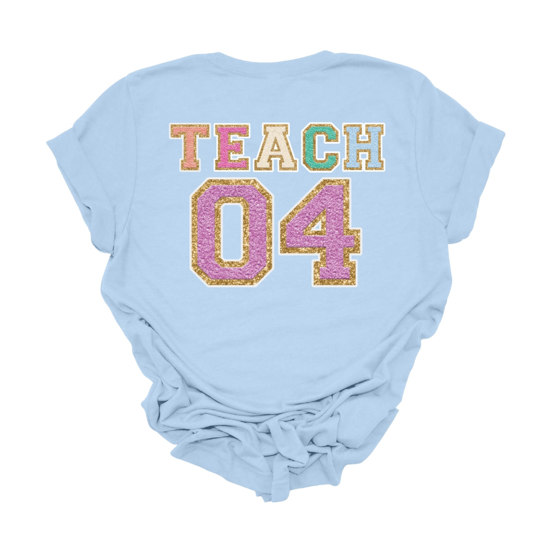 "Varsity Teach Fourth Grade" Teacher T-shirt