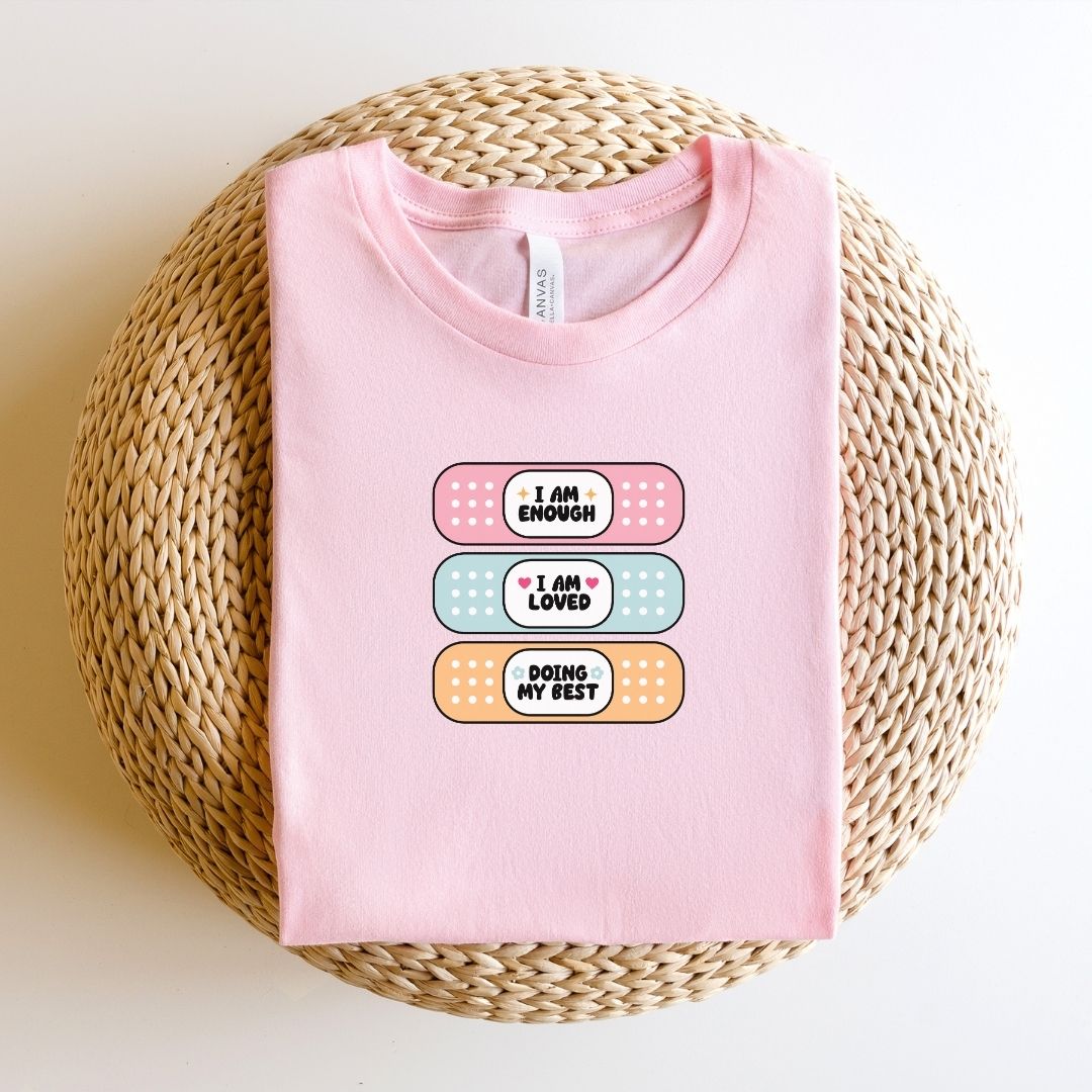 "I Am Enough" Bandage Teacher T-shirt