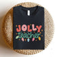 "Jolly Teacher" Festive Teacher T-shirt