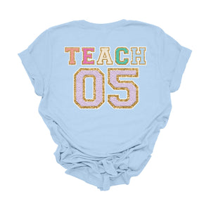 "Varsity Teach Fifth Grade" Teacher T-shirt