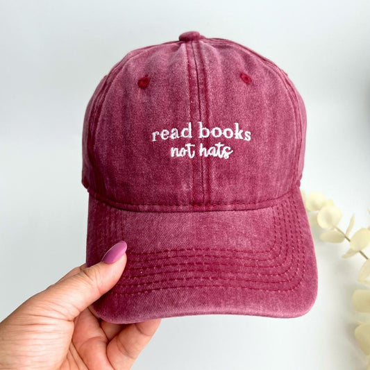 'Read Books, Not Hats' Cap