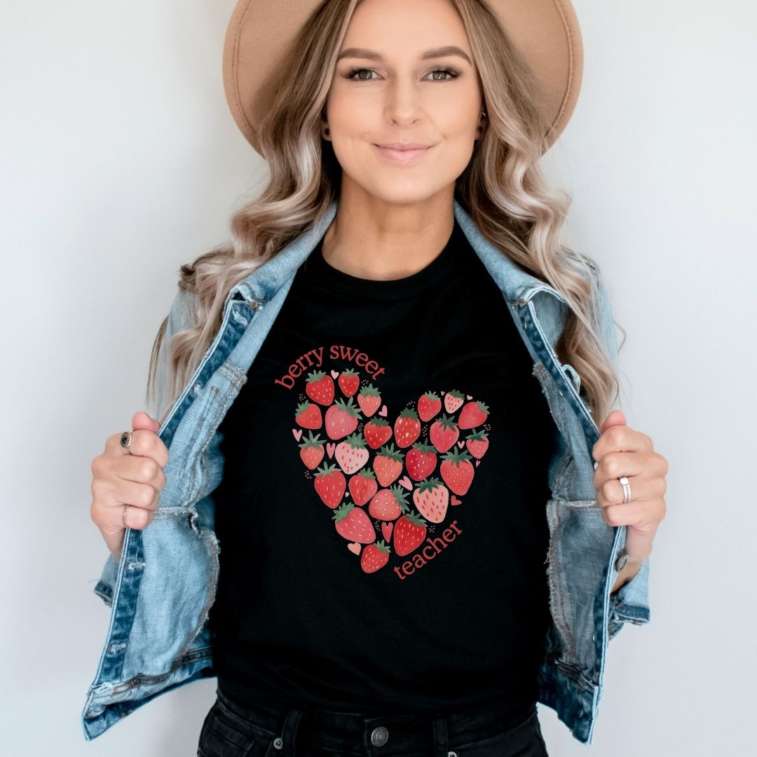 "Berry Sweet Teacher" Teacher T-shirt