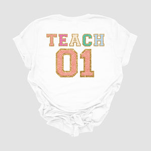 "Varsity Teach First Grade" Teacher T-shirt
