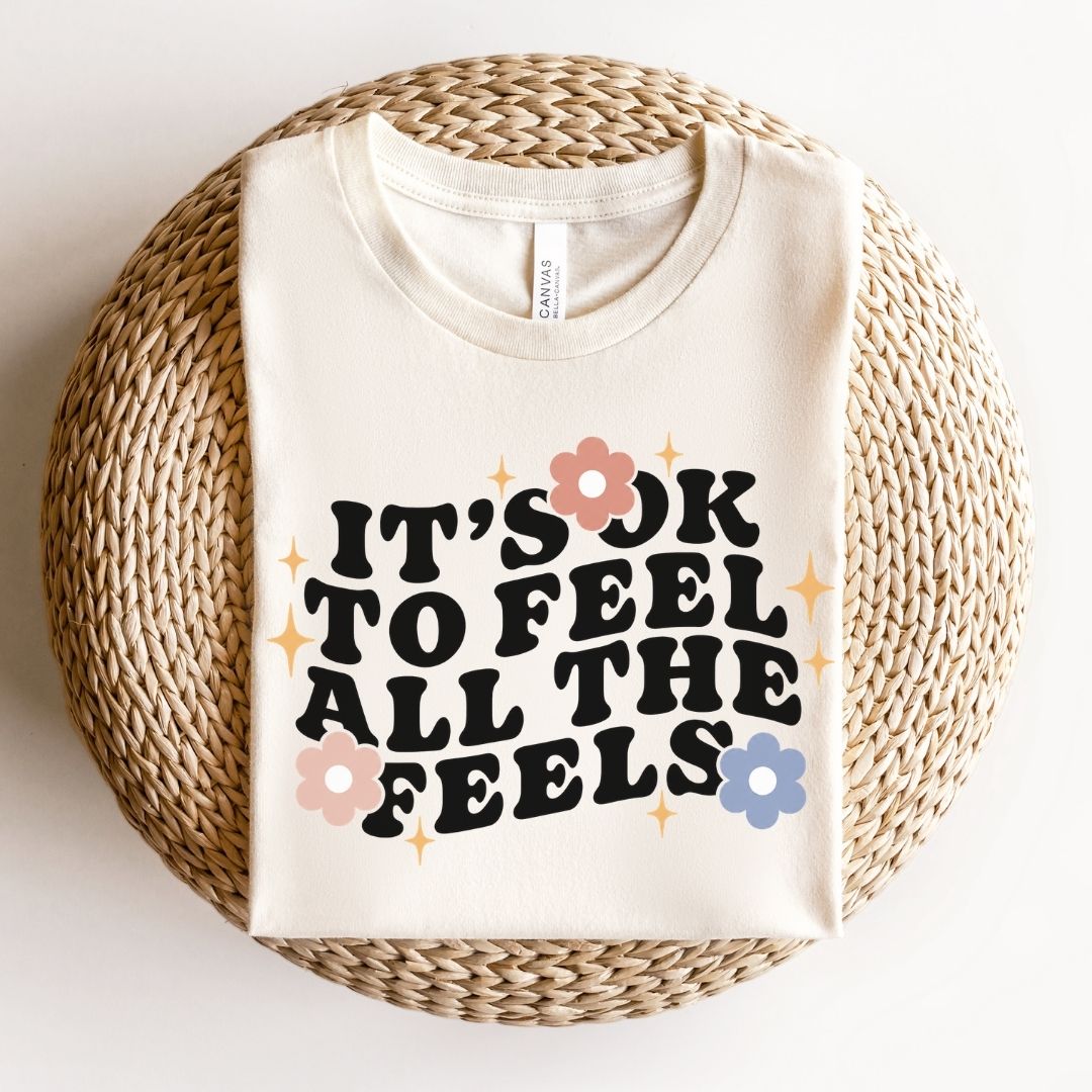 "It's Okay To Feel All The Feels" Teacher T-shirt