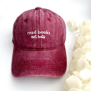 'Read Books, Not Hats' Cap
