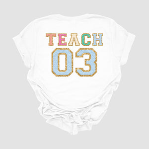 "Varsity Teach Third Grade" Teacher T-shirt