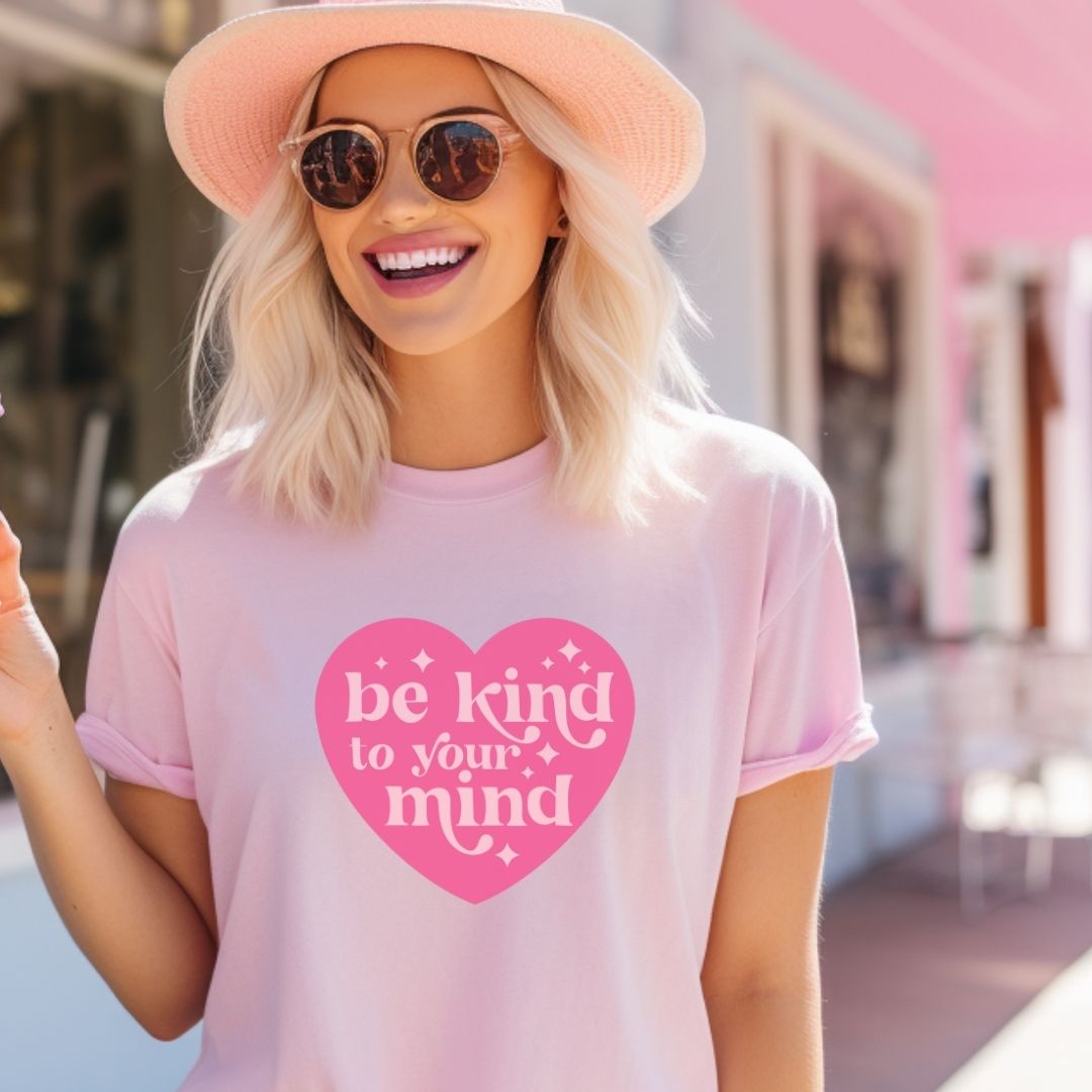 "Be Kind To Your Mind" Heart Teacher T-shirt