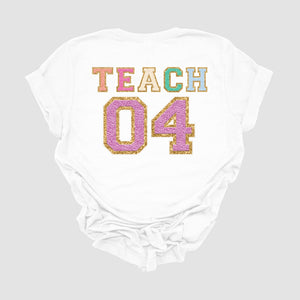 "Varsity Teach Fourth Grade" Teacher T-shirt
