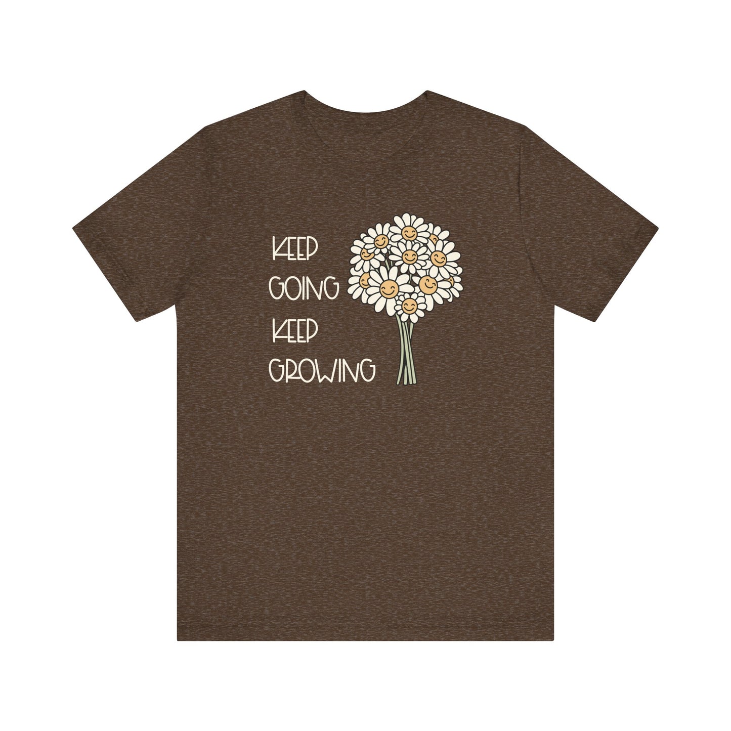 "Keep Going Keep Growing" Daisy Teacher T-shirt