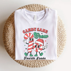 "Candy Cane Crew" Fourth Teacher T-shirt