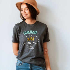 "Summer Just Flew By" Teacher T-shirt