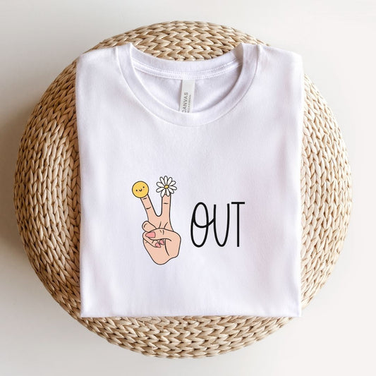 "Peace Out" Teacher T-shirt