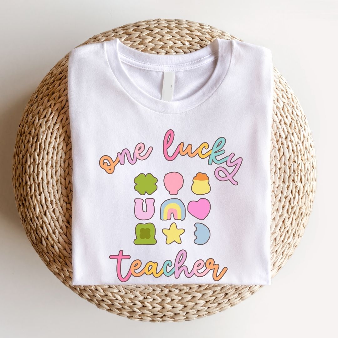 "One Lucky Teacher" St. Patrick's Day Teacher T-shirt