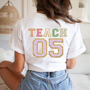"Varsity Teach Fifth Grade" Teacher T-shirt
