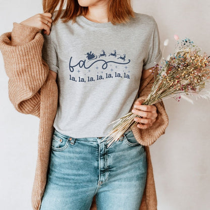 "Fa La La La La" Holiday Teacher T-shirt