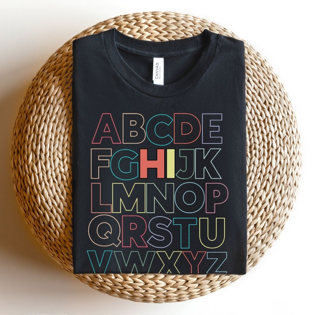 "HI Alphabet" Teacher T-shirt