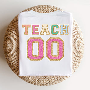 "Varsity Teach Kindergarten" Teacher T-shirt