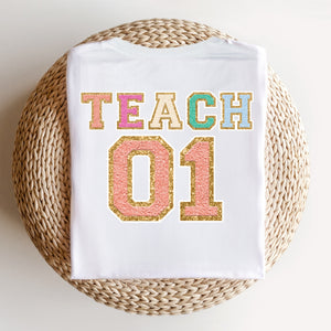 "Varsity Teach First Grade" Teacher T-shirt