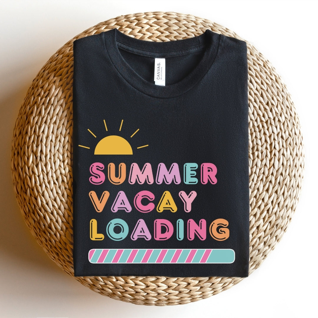 "Summer Vacay Loading" Teacher T-shirt