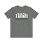 "Distressed Teach with Bow" Vintage Teacher T-shirt