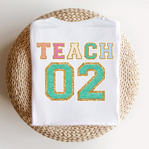 "Varsity Teach Second Grade" Teacher T-shirt