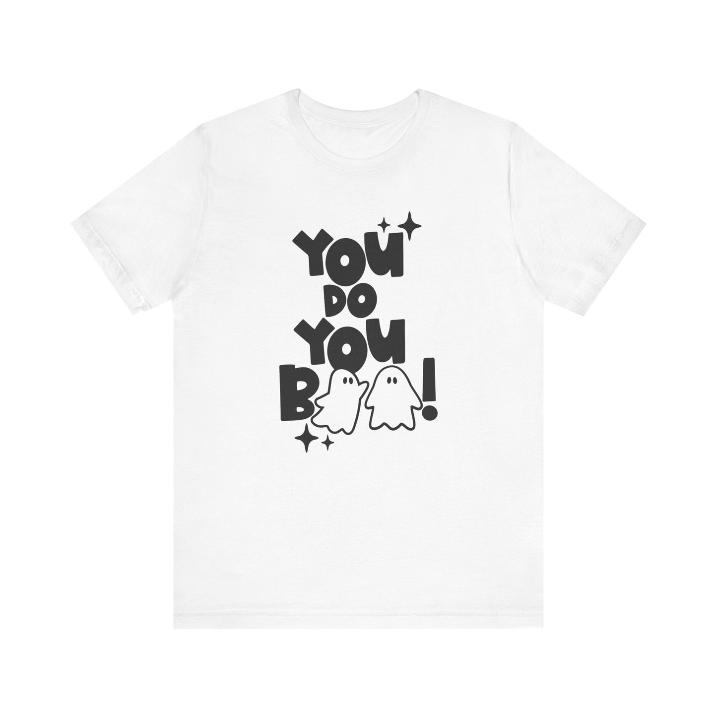 "You Do You Boo" Block Letter Halloween Teacher T-shirt