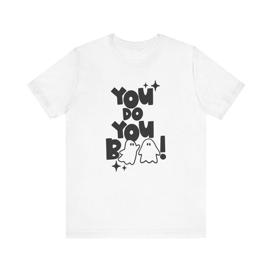 "You Do You Boo" Block Letter Halloween Teacher T-shirt
