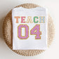 "Varsity Teach Fourth Grade" Teacher T-shirt