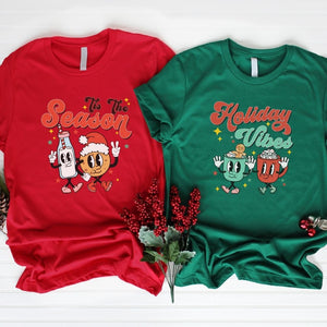 "Tis the Season" Cookies & Milk Teacher T-shirt