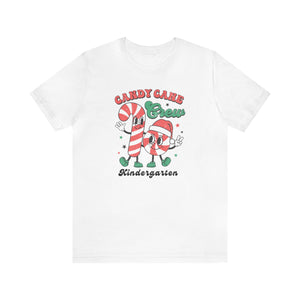 "Candy Cane Crew" Kindergarten Teacher T-shirt