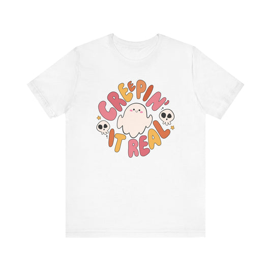 "Creepin It Real" Halloween Teacher T-shirt
