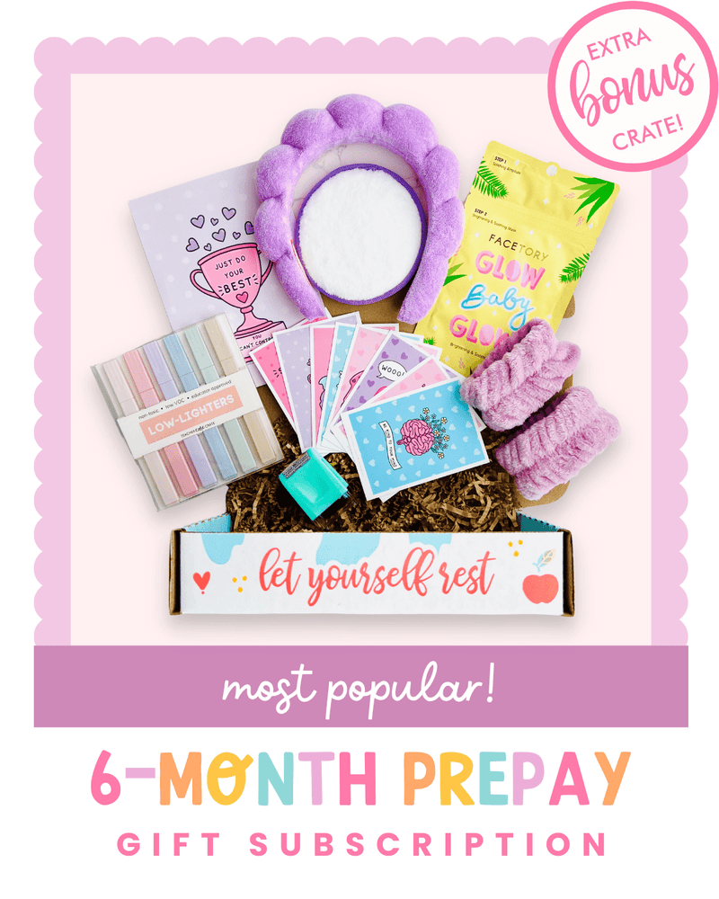 6 Month Prepay; Gift Subscription - Teacher Care Crate - 