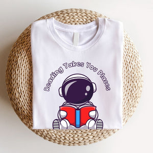 "Reading Takes You Places" Teacher T-shirt