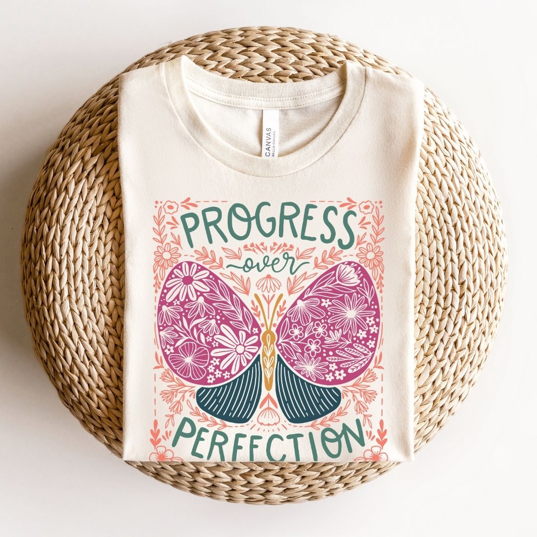 "Progress Over Perfection" Teacher T-shirt