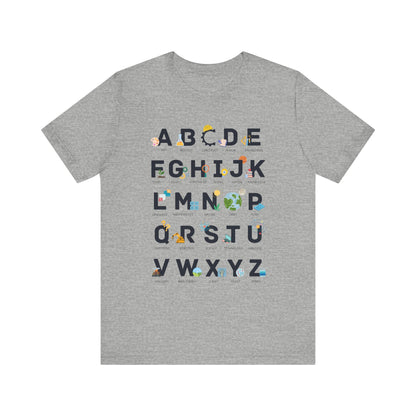 "STEAM Alphabet" Science Teacher T-shirt
