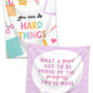 'You Can Do Hard Things' Hanging Tapestry