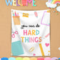 'You Can Do Hard Things' Hanging Tapestry