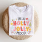 "In Holly Jolly Mood" Holiday Teacher T-shirt