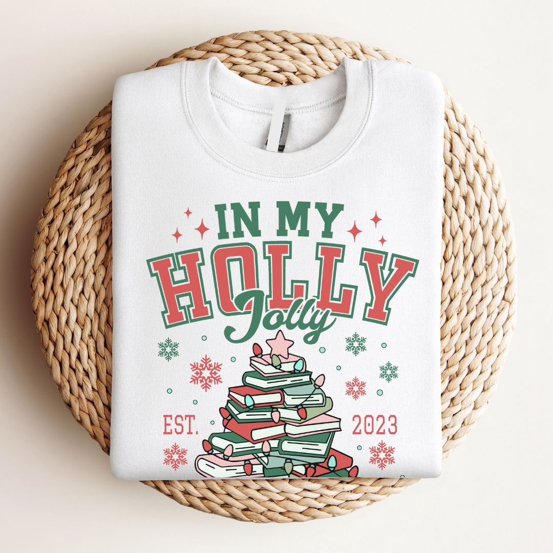 "In my Holly Jolly Teacher Era" Teacher Sweatshirt