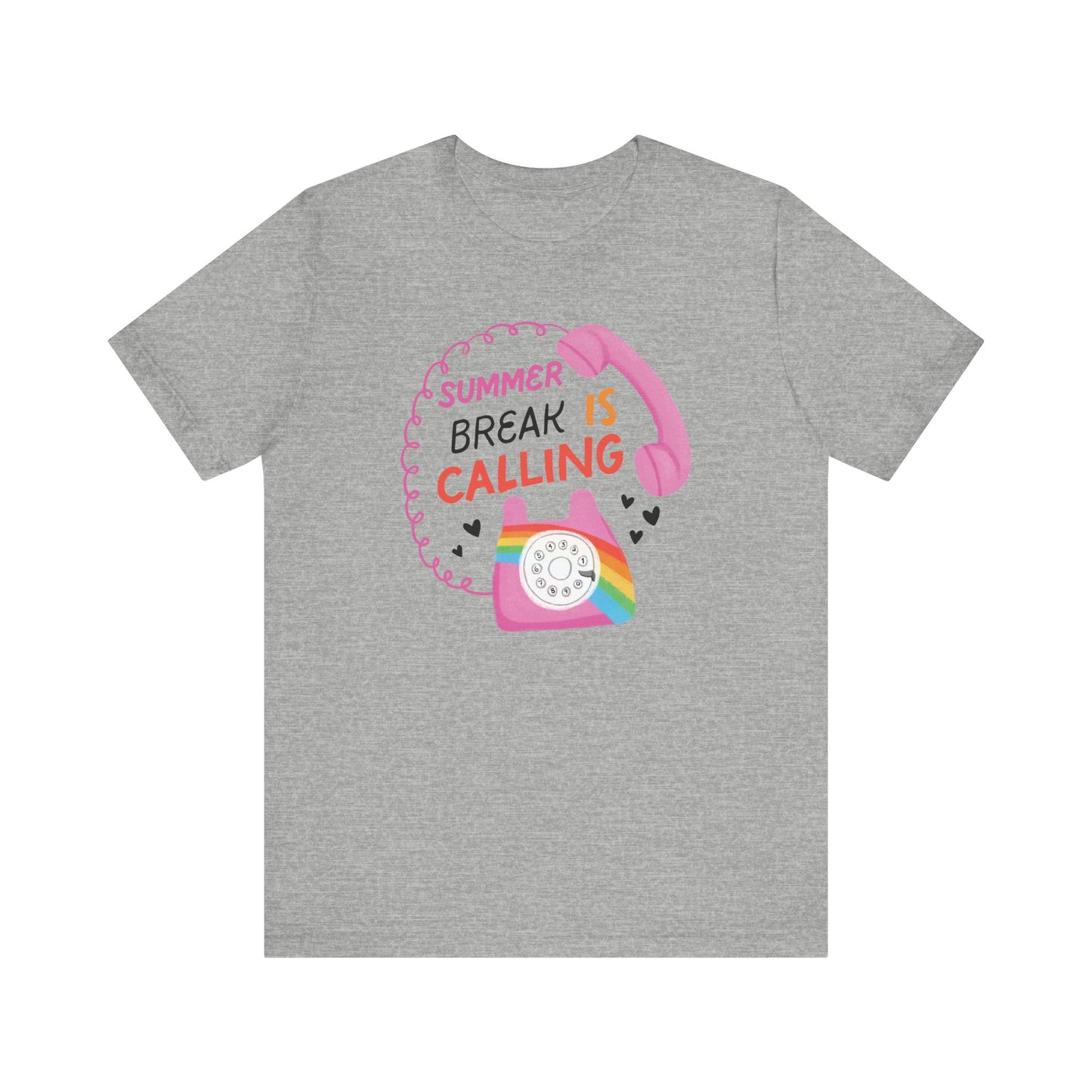"Summer Break is Calling" Hand-drawn Teacher T-shirt
