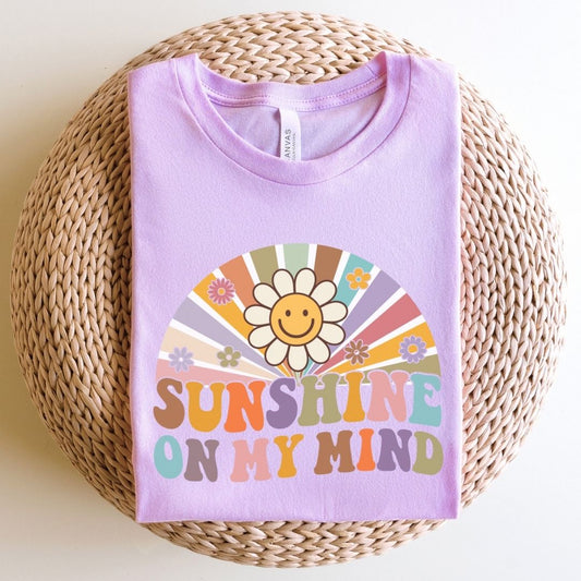 "Sunshine on My Mind" Retro Teacher T-shirt