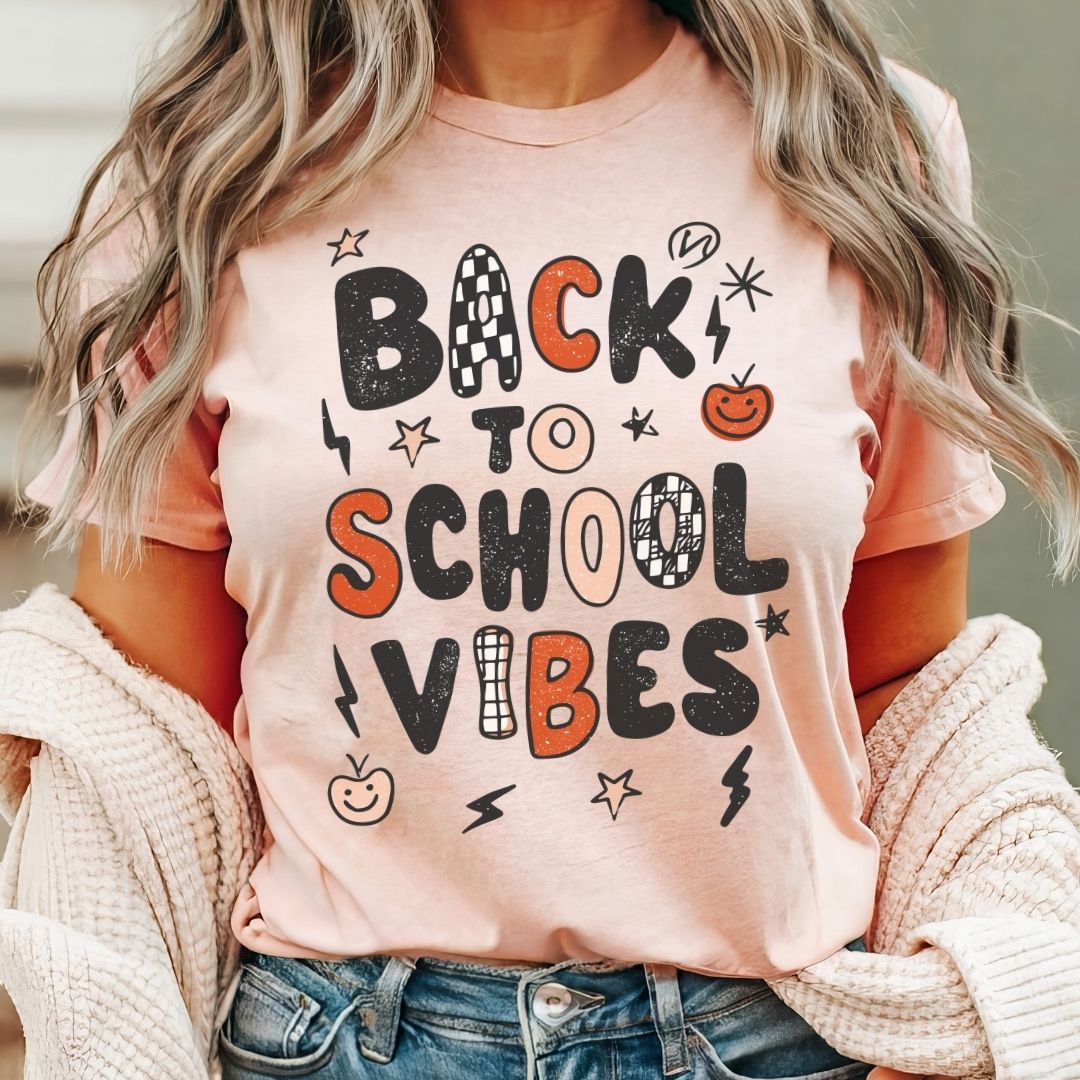 "Back to School Vibes" Teacher T-shirt