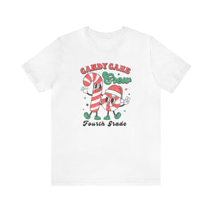 "Candy Cane Crew" Fourth Teacher T-shirt